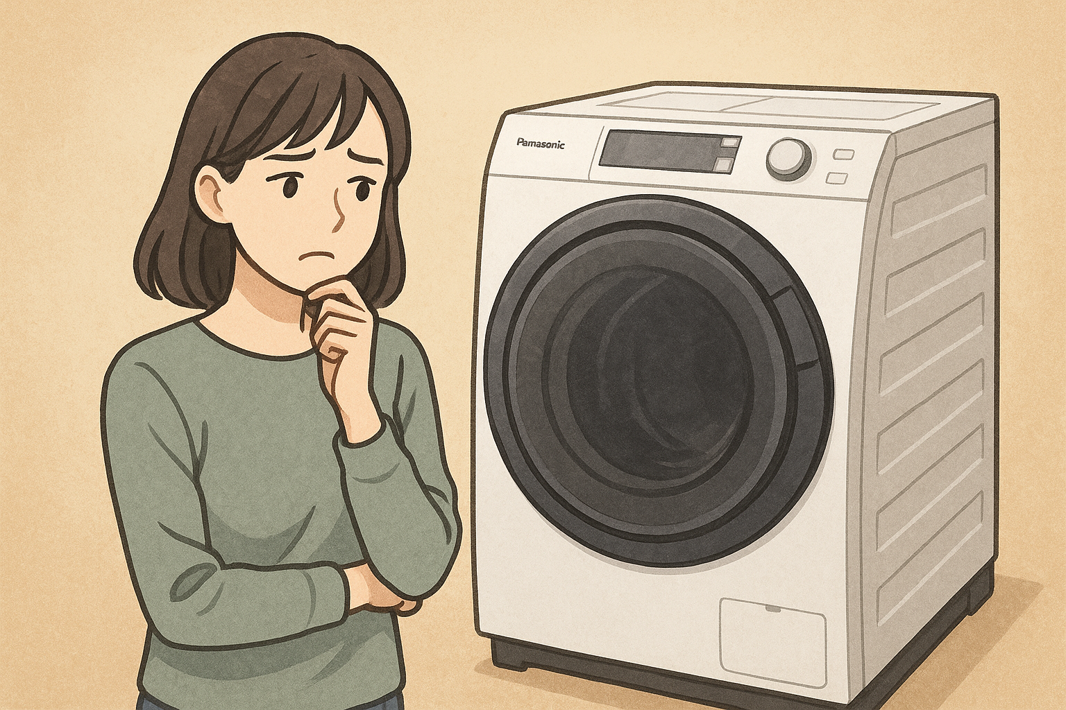 パナソニック ドラム式洗濯機 口コミ 後悔をレビュー！高いのに満足できる？乾燥・耐久性の注意点は？