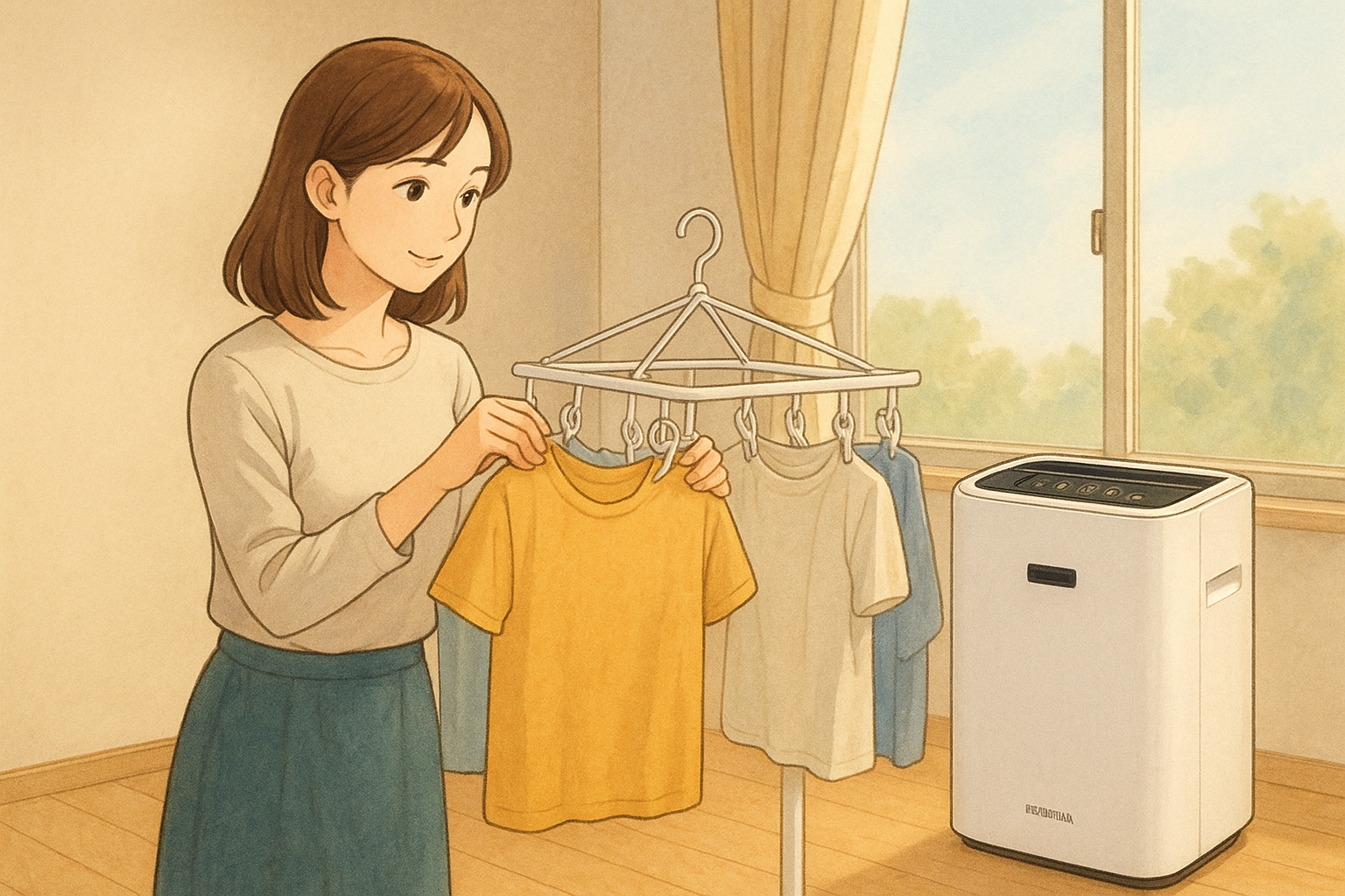 アイリスオーヤマ dce-6515 口コミ評判をレビュー!部屋干しの乾きやすさと静音性はどう?