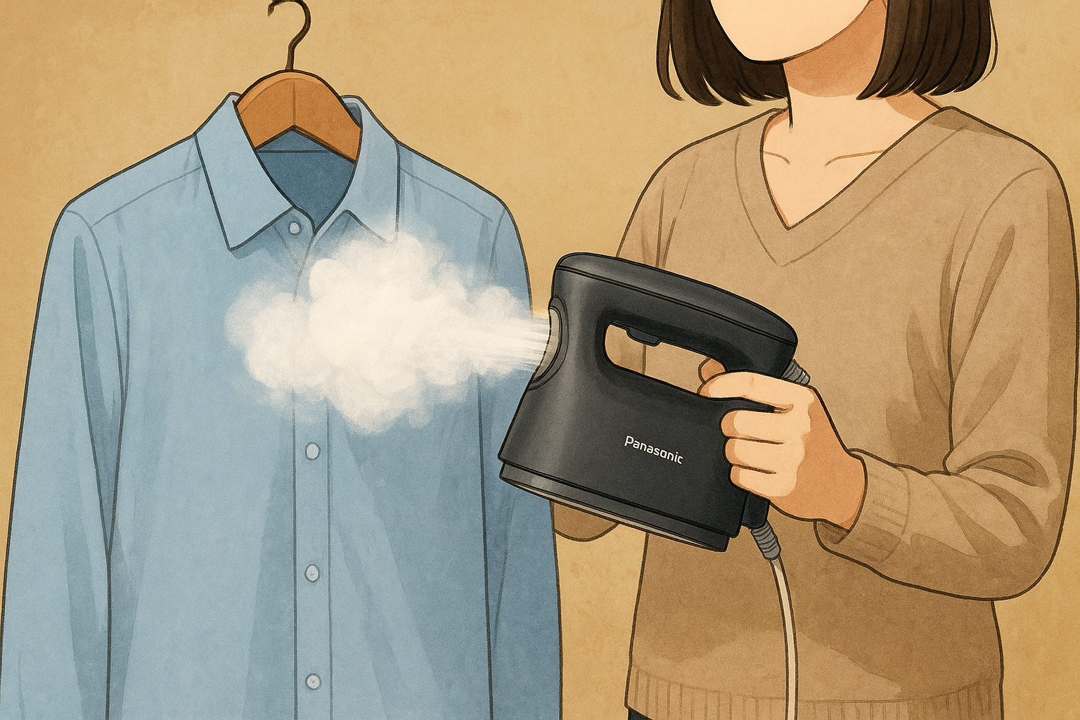 パナソニック 衣類スチーマー 口コミ 780をレビュー！19秒立ち上がりと360°スチームは便利？